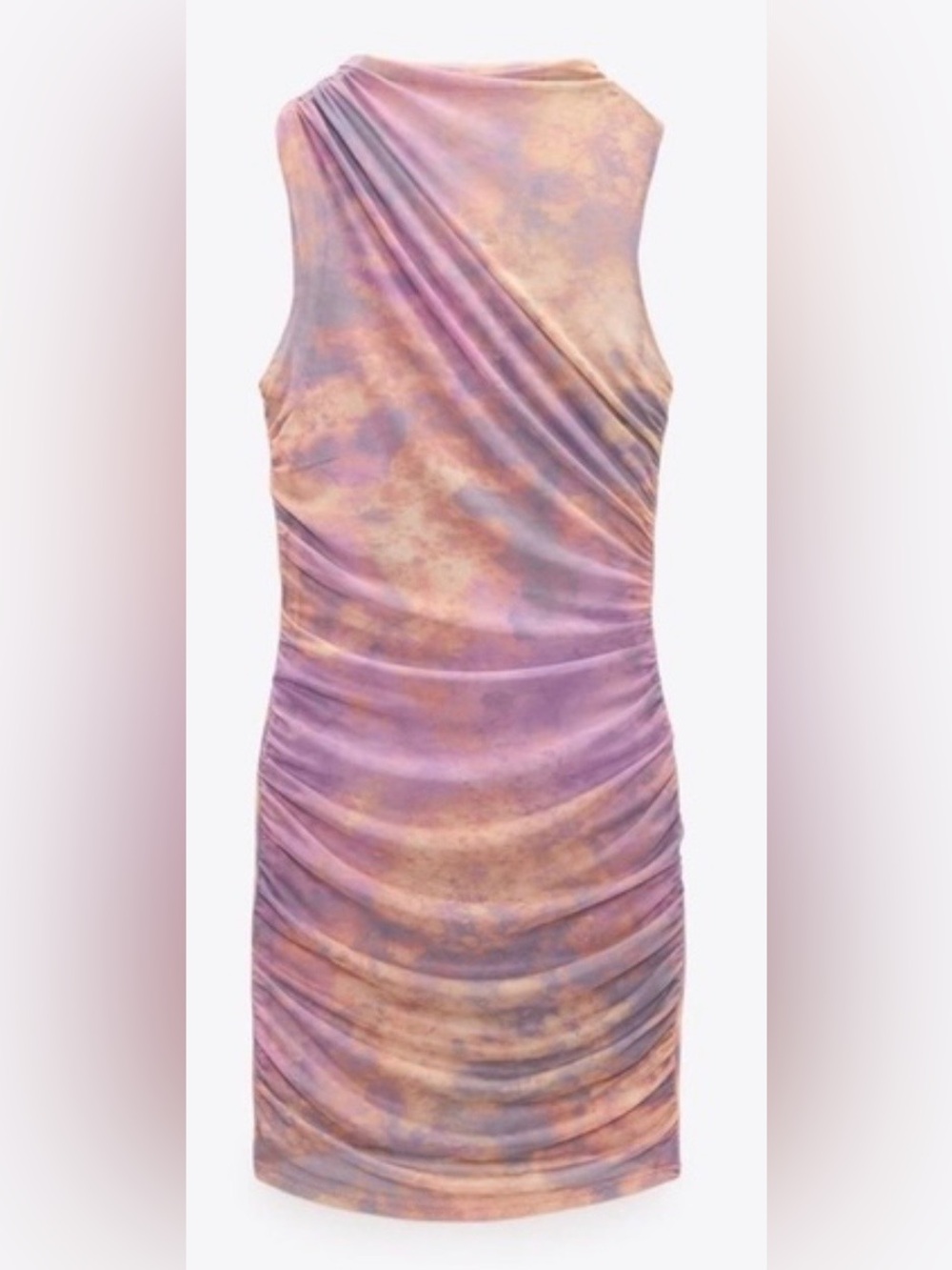 Zara Purple Ombre Tie Die Tulle Dress